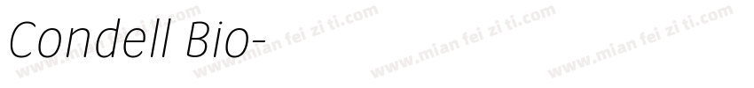Condell Bio字体转换